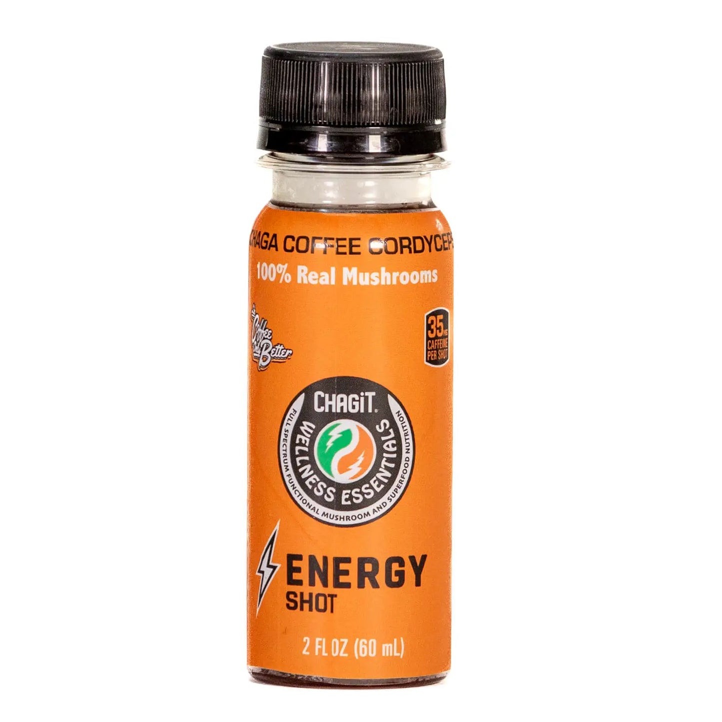 Mushroom Wellness Shot - Energy Shot - Chaga, Coffee, Cordyceps