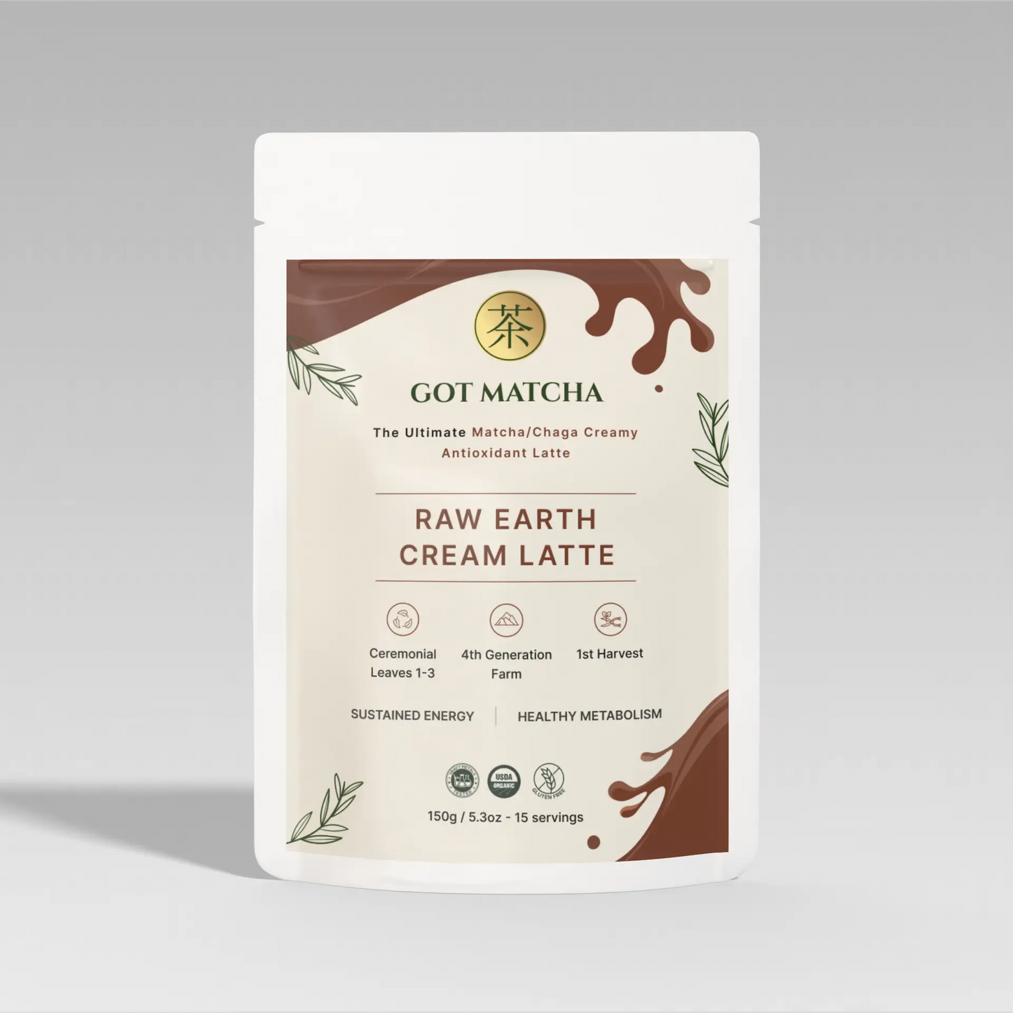 Raw Earth Functional Mushroom Elixir - Creme Latte - 150g - chagit360