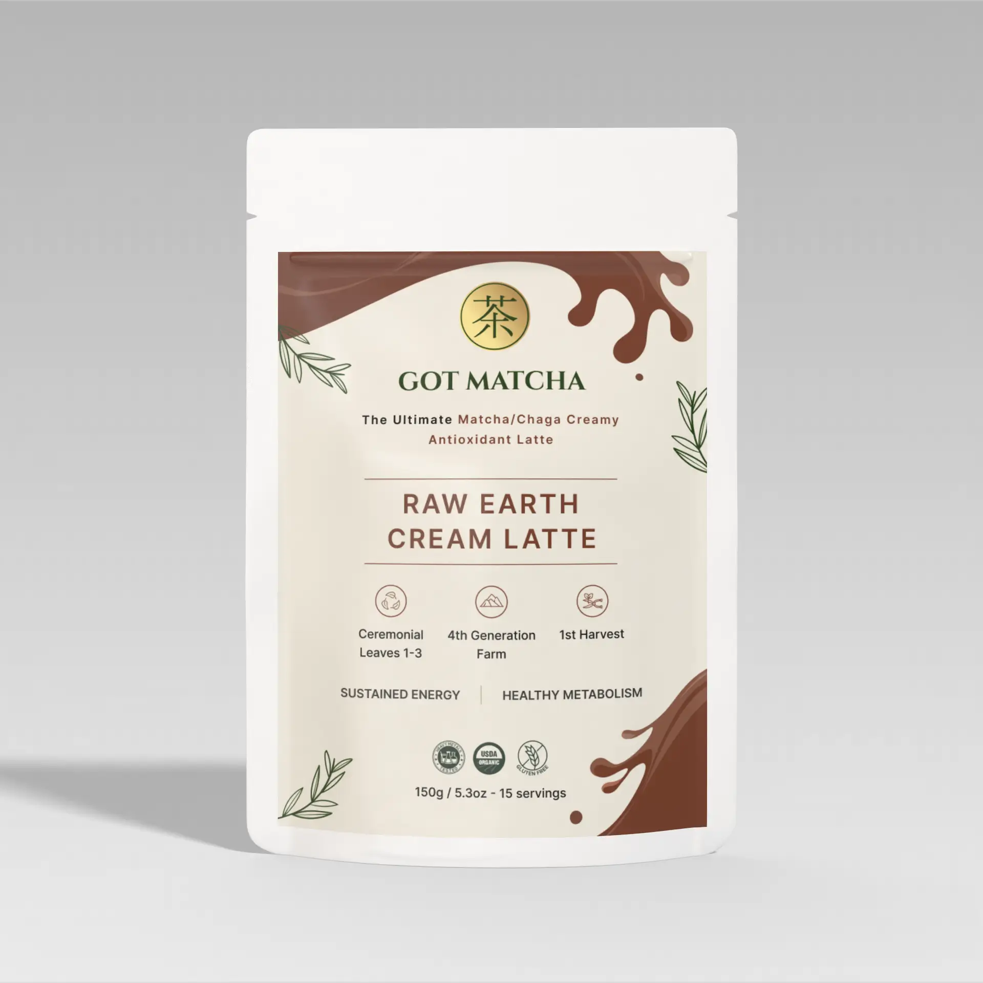 Raw Earth Functional Mushroom Elixir - Creme Latte - 150g - chagit360