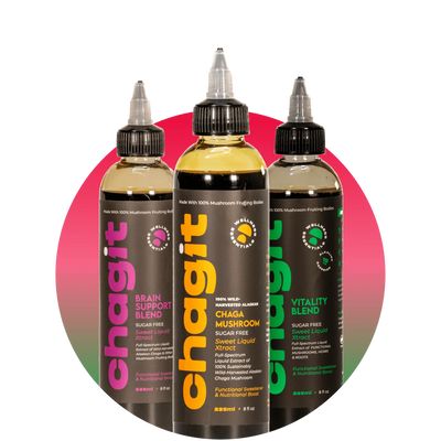Anti-Aging Bundle - Pure Chaga, Vitality Blend, Brain Blend