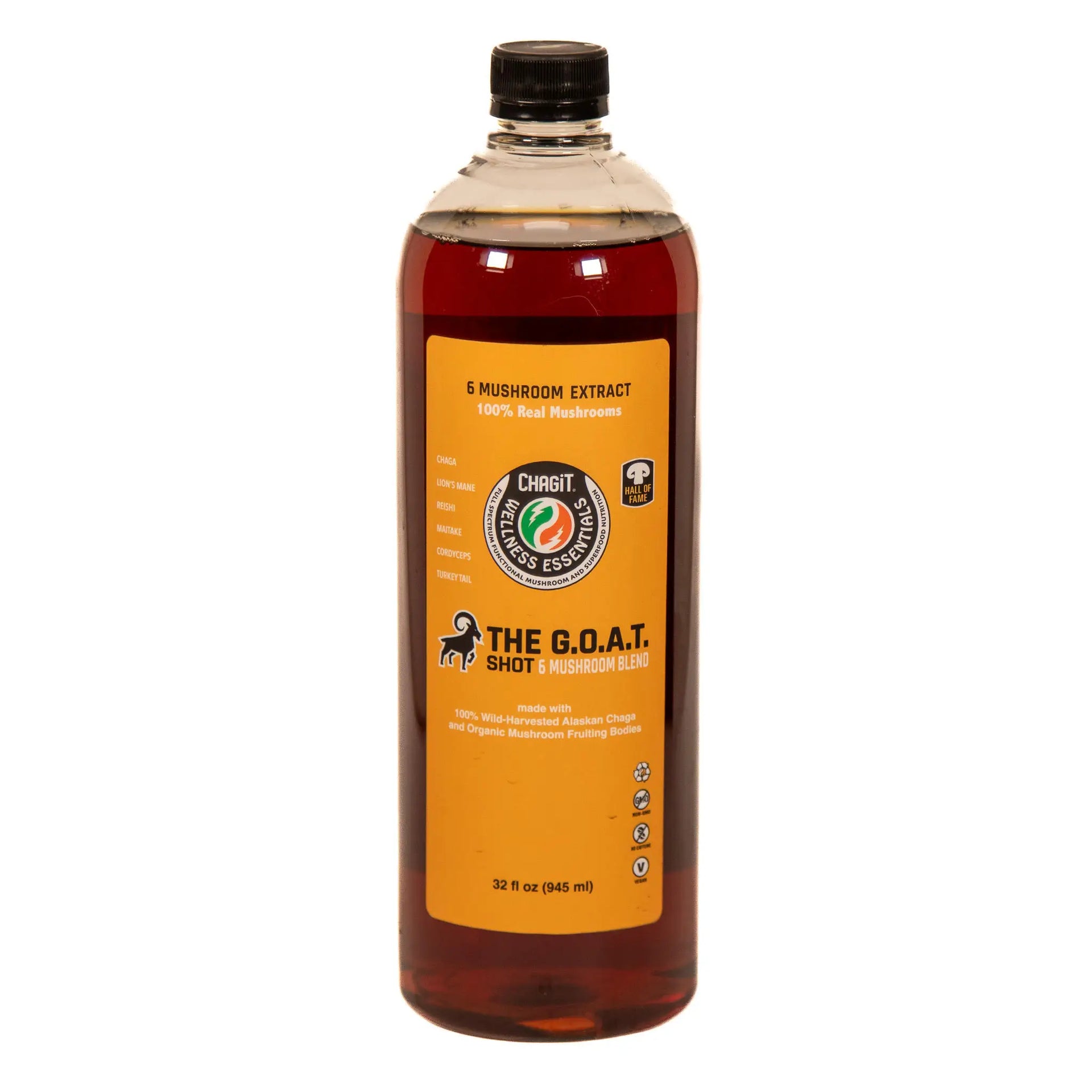 Six Mushroom Blend Shot - 32 oz Bottle - Pure Liquid Extraction